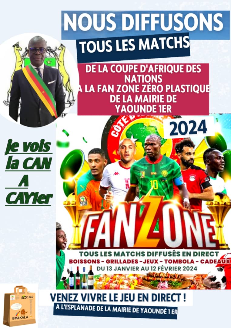 LA MAIRIE DE YAOUNDE 1ER AU CŒUR DE LA COUPE D’AFRIQUE DES NATIONS TOTAL ENERGIE 2023 EN COTE D’IVOIRE