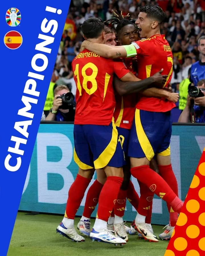 EURO 2024 L'ESPAGNE SACRÉE CHAMPIONNE D'EUROPE.