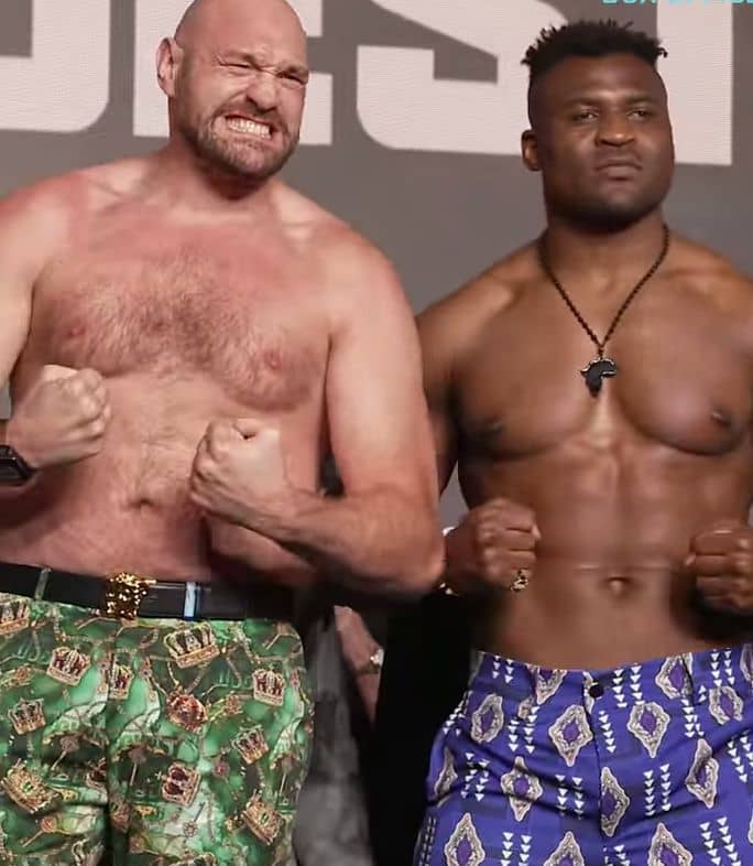 BOXE : Combat TYSON FURY & FRANCIS NGANOU ; la pression monte.