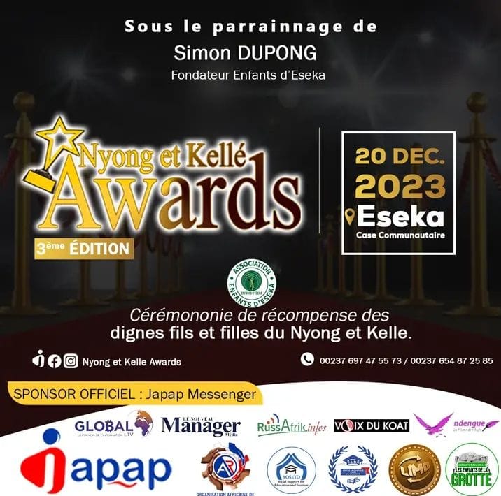 NYONG ET KELLE AWARDS : 3E EDITION CE 20 DÉCEMBRE.